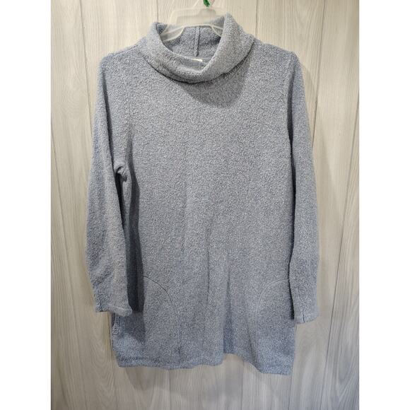 J Jill Women's Mock Neck Turtle Neck Sweater Blue Size XL - Picture 1 of 6